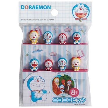 Torune Doraemon Smiling Bento Picks 8 pcs
