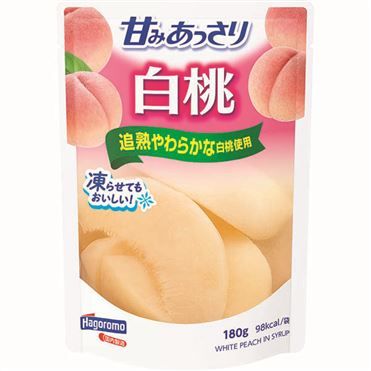 Hagoromo Lightly Sweetened White Peaches 180g