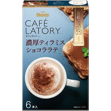 Ajinomoto, Cafe Latory, Tiramis Chocolate Latte, 6 Sticks in 1 Box