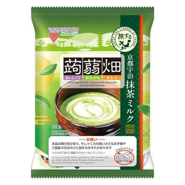Mannan Life &quot;Konnyaku Batake, Matcha Milk flavor&quot; Konjac Jelly, 25g x 10 pc
