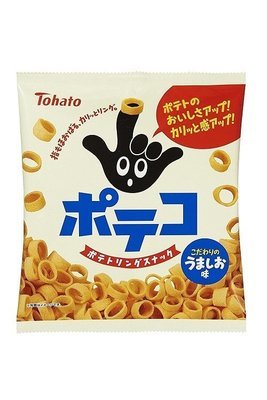 Tohato, &quot;Poteko&quot;, Ring-shaped Potato Snack, Salt flavor, 67g