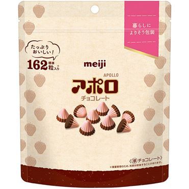 Meiji Apollo Simple Pack Strawberry Chocolate 226g