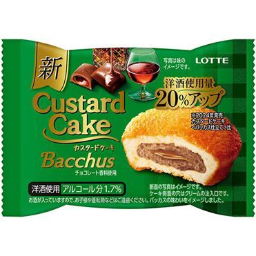 Lotte, Custard Cake Bacchus Shitate, 1pc