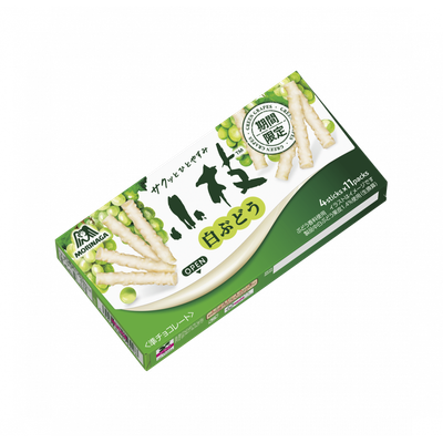 Morinaga, Koeda, White Chocolate with Puff, White Grape, 44 sticks