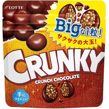 Lotte Crunky Big Bite Chocolate Pouch 72g
