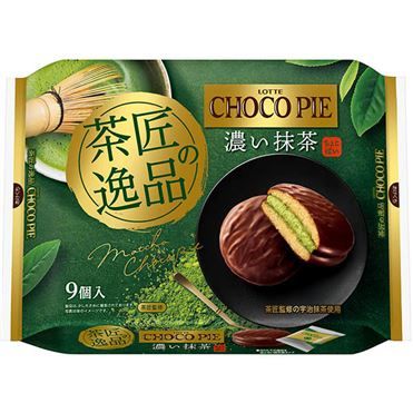 Lotte Choco Pie Party Pack Rich Matcha 9 Pieces