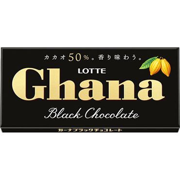 Lotte Ghana Black Chocolate 50g