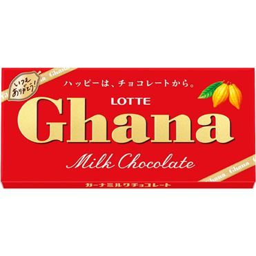 Lotte Ghana Milk Chocolate 50g