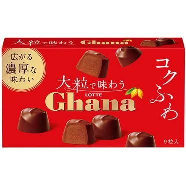 Lotte Ghana Large Chocolate Bites 9 Pieces