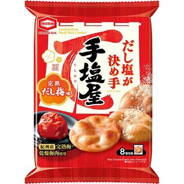 Kameda Seika Teshioya - Rich Dashi Ume Flavor (8 Pieces)