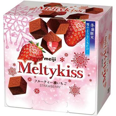 Meiji &quot;Meltykiss, Strawberry&quot; Premium Rich Chocolate, Seasonal Limited, 52g