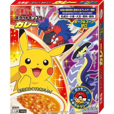 Marumiya Pokémon Curry Pork &amp; Corn Mild 160g
