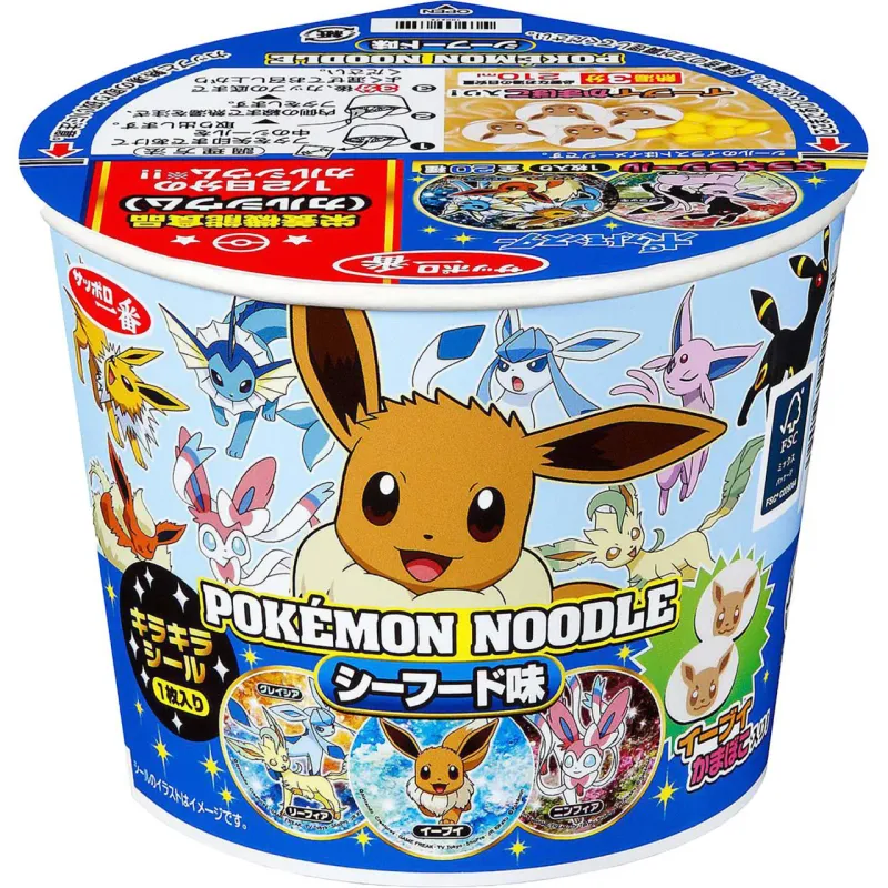 Sapporo Ichiban Pokémon Noodle Seafood Flavor 37g