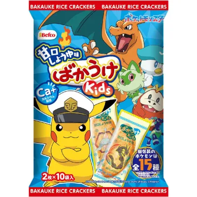 Kuriyama Beika Baka-Uke Kids Sweet Soy Sauce Pokémon 10 Packs (2pcs each)