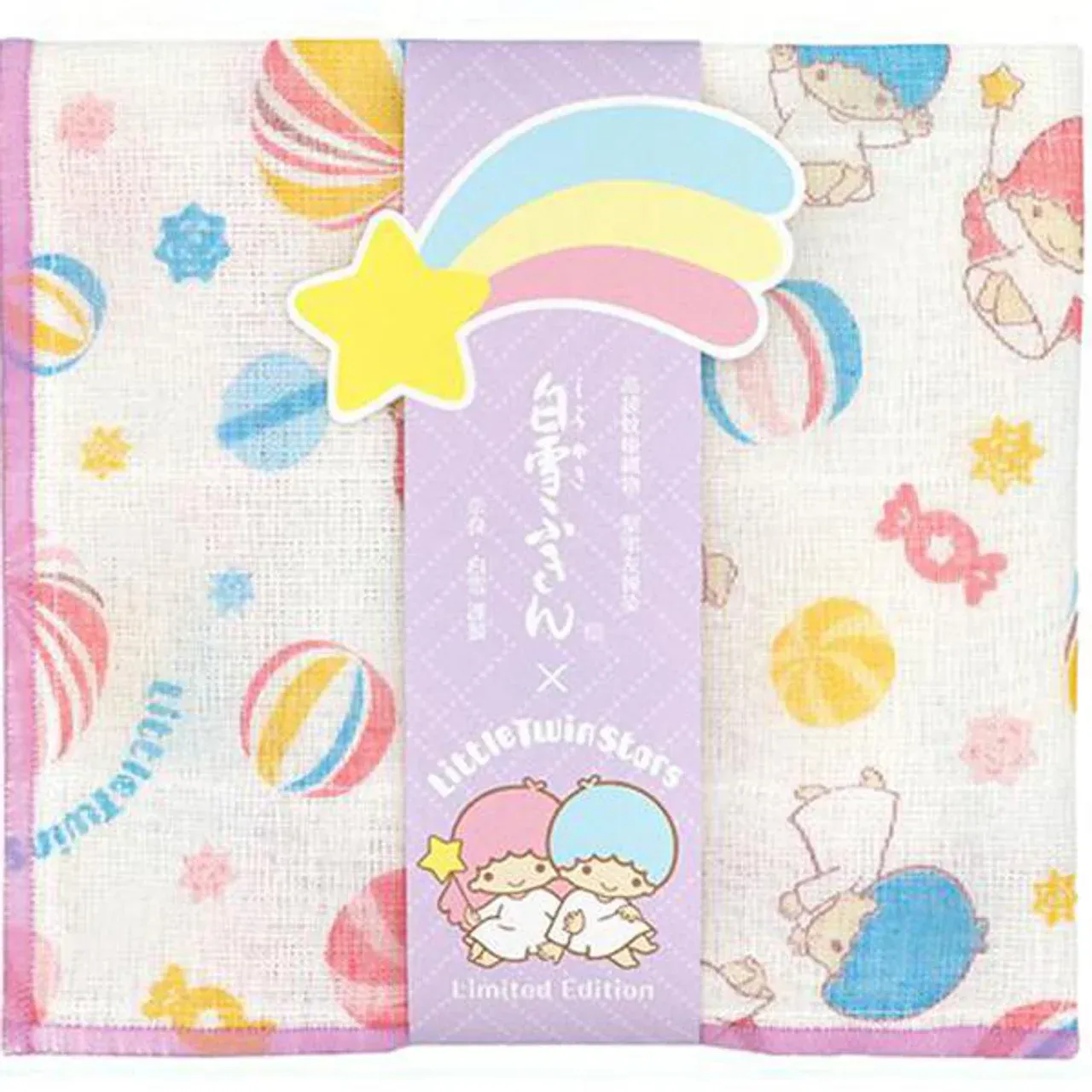 Shirayuki Yuzen Cloth Little Twin Stars 1pc