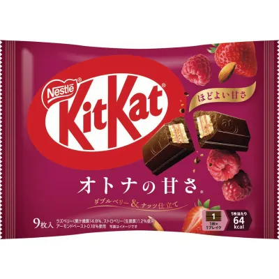 Nestle KitKat Otona no Amasa Double Berry &amp; Nuts 9pcs