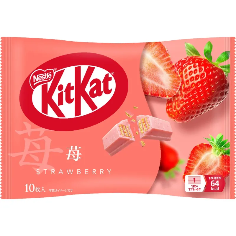 Nestle &quot;Kitkat Mini, Otona No Amasa, Strawberry Flavor&quot;, 10 mini bars