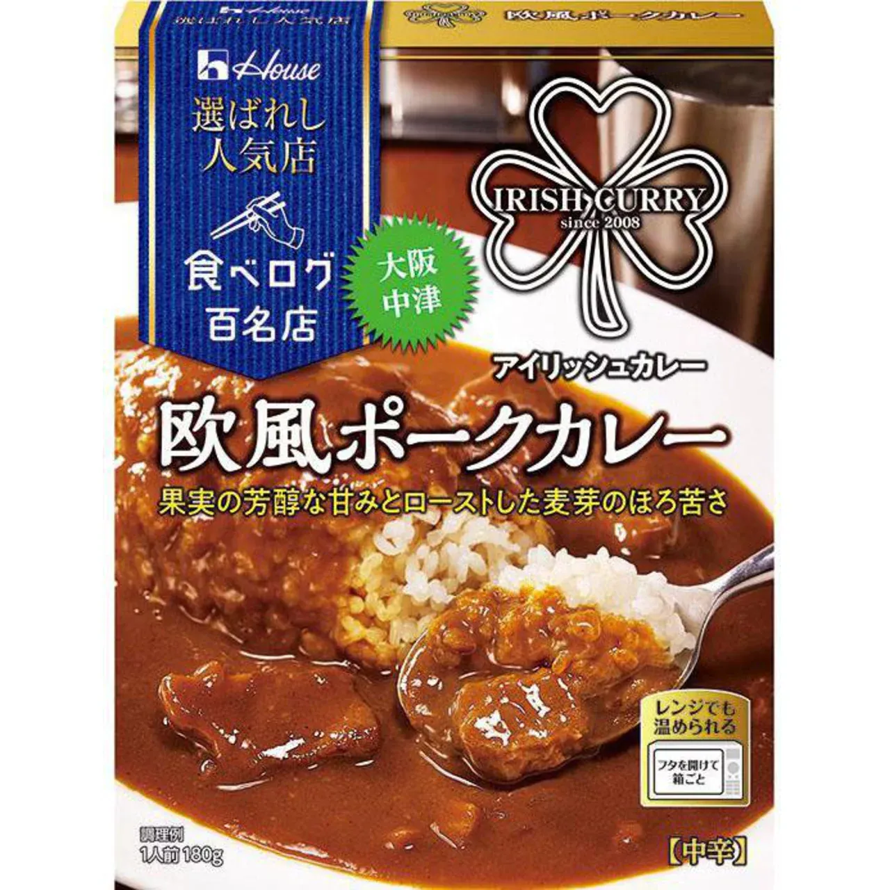 House Foods “Selected Popular Restaurants” Irish Curry European Pork Curry 180g