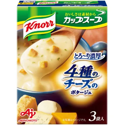 Ajinomoto Knorr Cup Soup 4 Cheese Creamy Potage 3 Servings