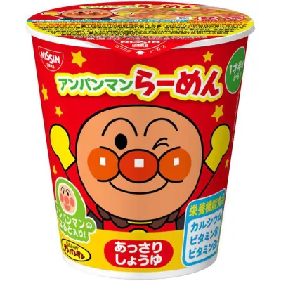 Nissin Anpanman Ramen Light Soy Sauce Cup 32g