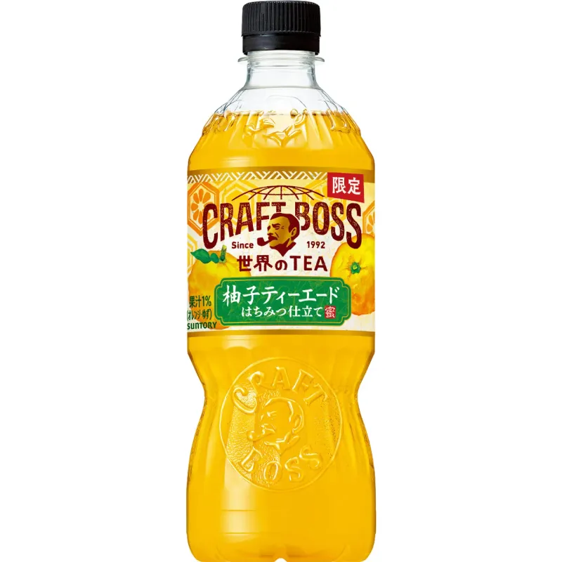 Suntory Craft Boss World of TEA Yuzu Tea Ade 600ml