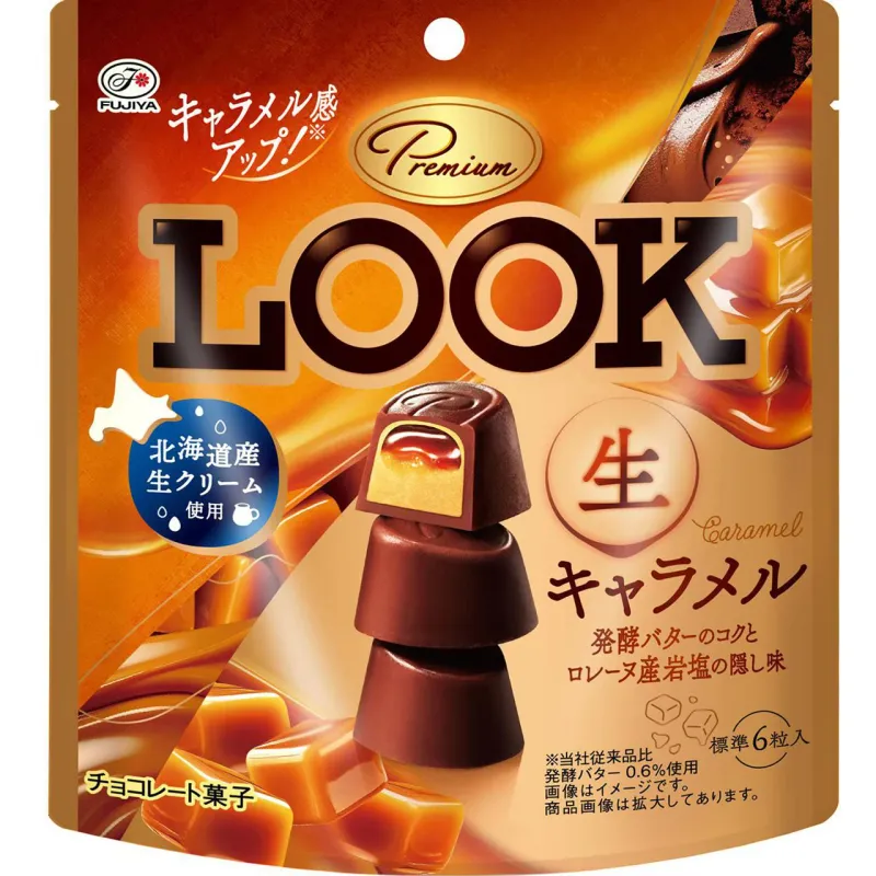 Fujiya Premium LOOK Nama Caramel Pouch 44g