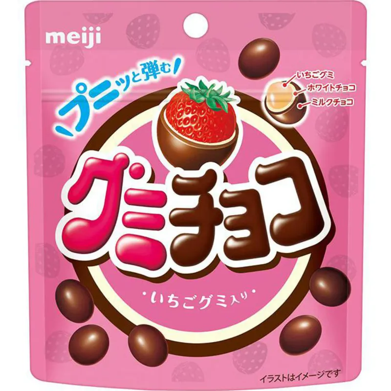 Meiji Gummy Chocolate Strawberry 40g