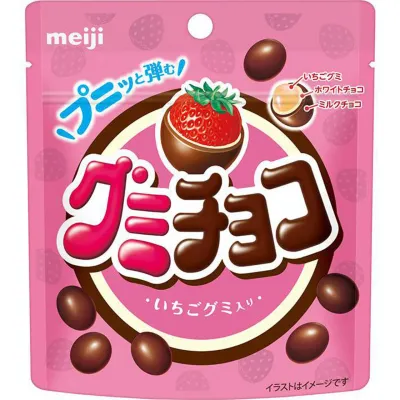 Meiji Gummy Chocolate Strawberry 40g