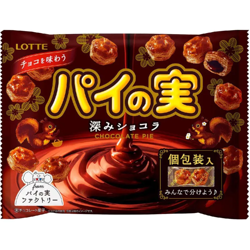 Lotte Pie no Mi (painomi) Share Pack Deep Cocoa Chocolate 124g