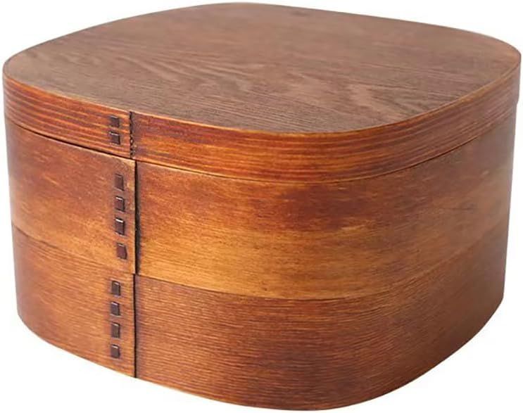 Wooden Magewappa Double-Tier Lunch Box 2800mL Natural Lacquer