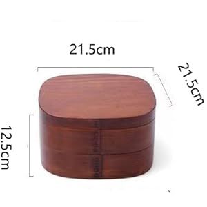 Wooden Magewappa Double-Tier Lunch Box 2800mL Natural Lacquer