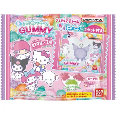 Bandai Sanrio Characters GumiChuaCharm GUMMY &amp; Mini Pouch 27g