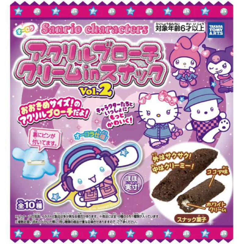 Takara Tomy Arts Sanrio Characters Acrylic Brooch Cream in Snack Vol.2 14g