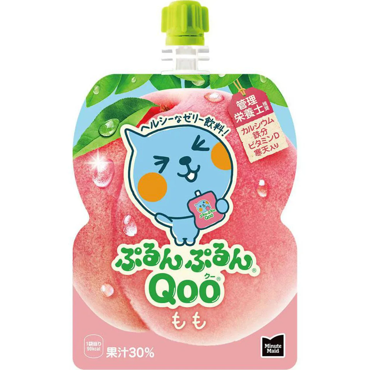 Coca-Cola Qoo Purun-Purun Momo Jelly Drink 125 g Pouch