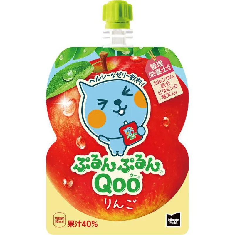 Coca-Cola Qoo Purun-Purun Ringo Jelly Drink 125 g Pouch