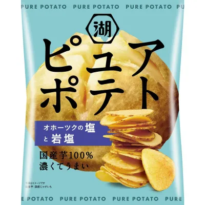 Koikeya Pure Potato Okhotsk Sea Salt &amp; Rock Salt 55g