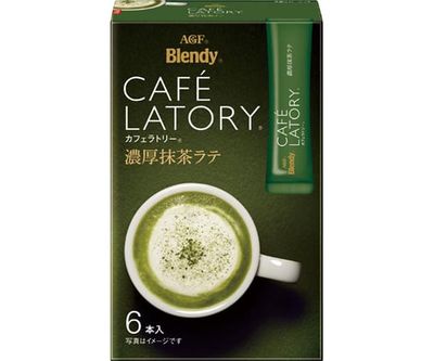Ajinomoto, Cafe Latory, Matcha　Latte, 6 Sticks in 1 Box