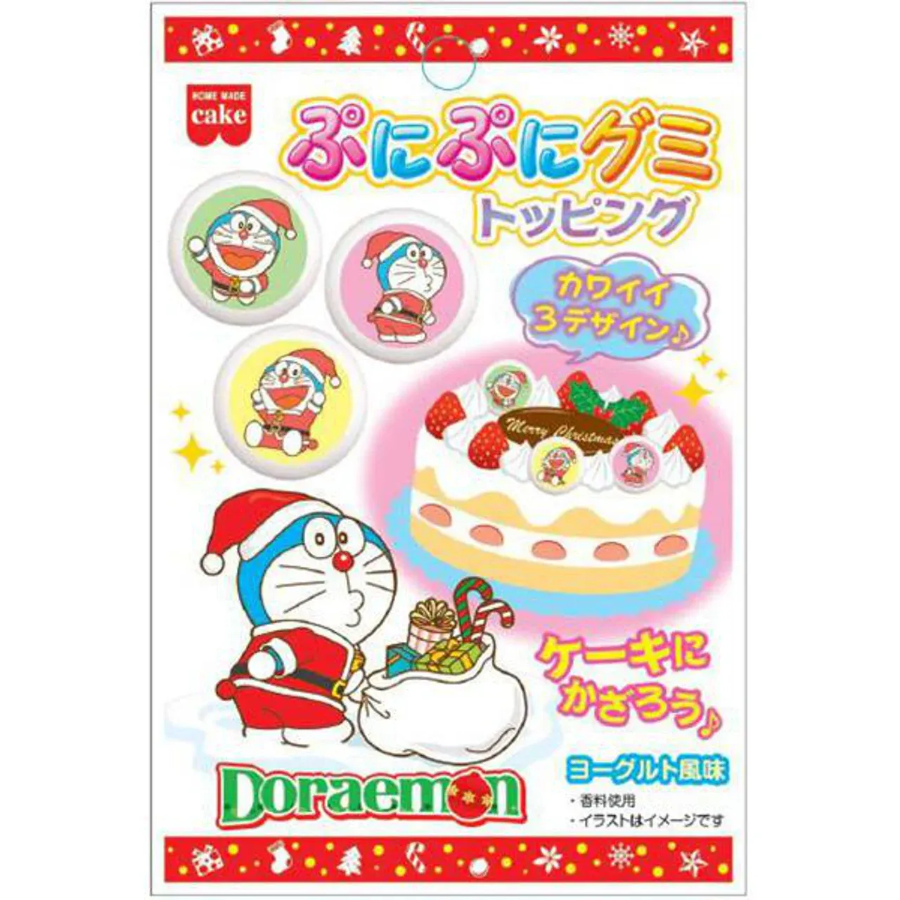 Kyoritsu Doraemon Puni-Puni Gummy Topping (3 pcs)