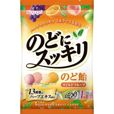 Kasugai Nodo ni Sukkiri Mild Fruits 118g
