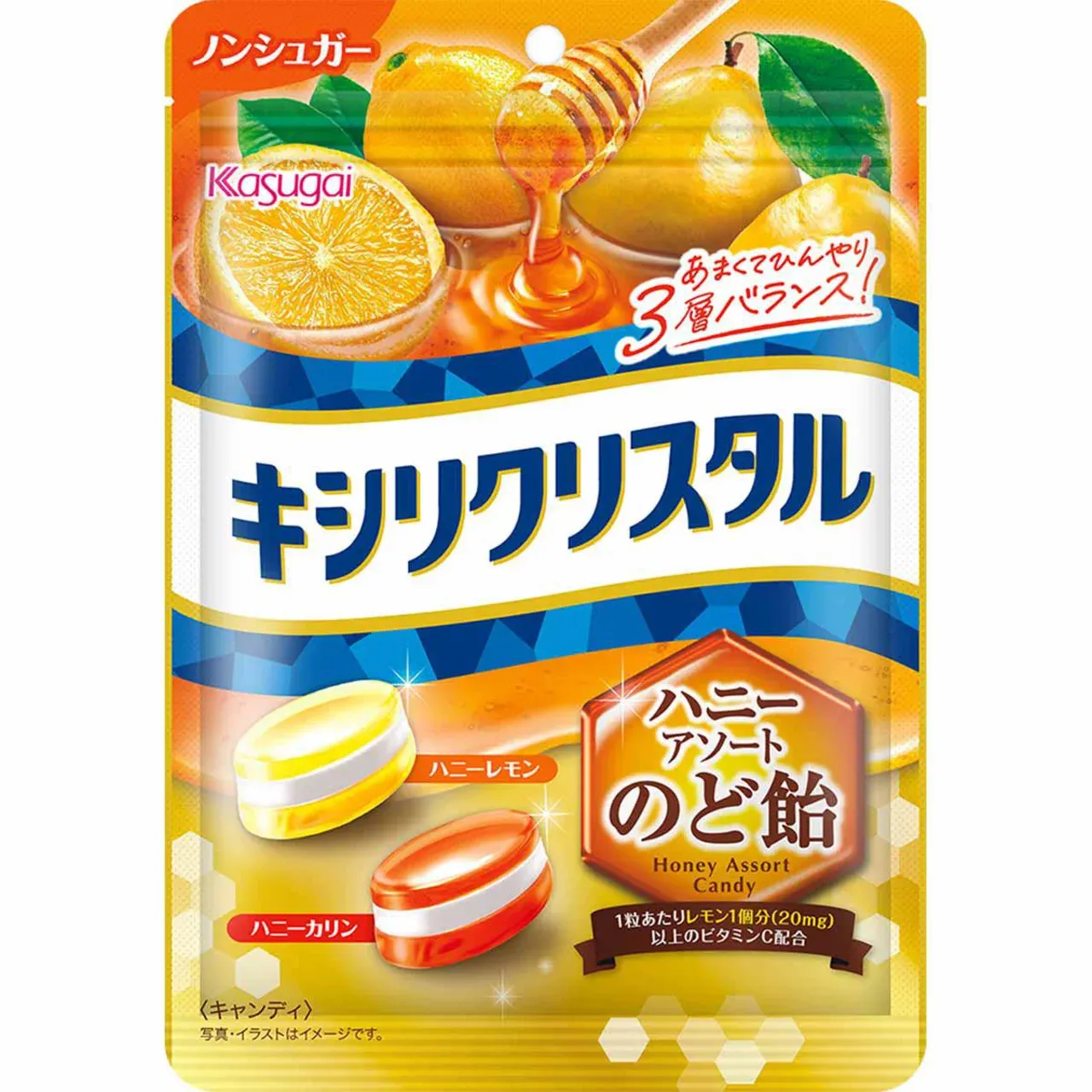 Kasugai Xylitol Crystal Honey Assort 63g
