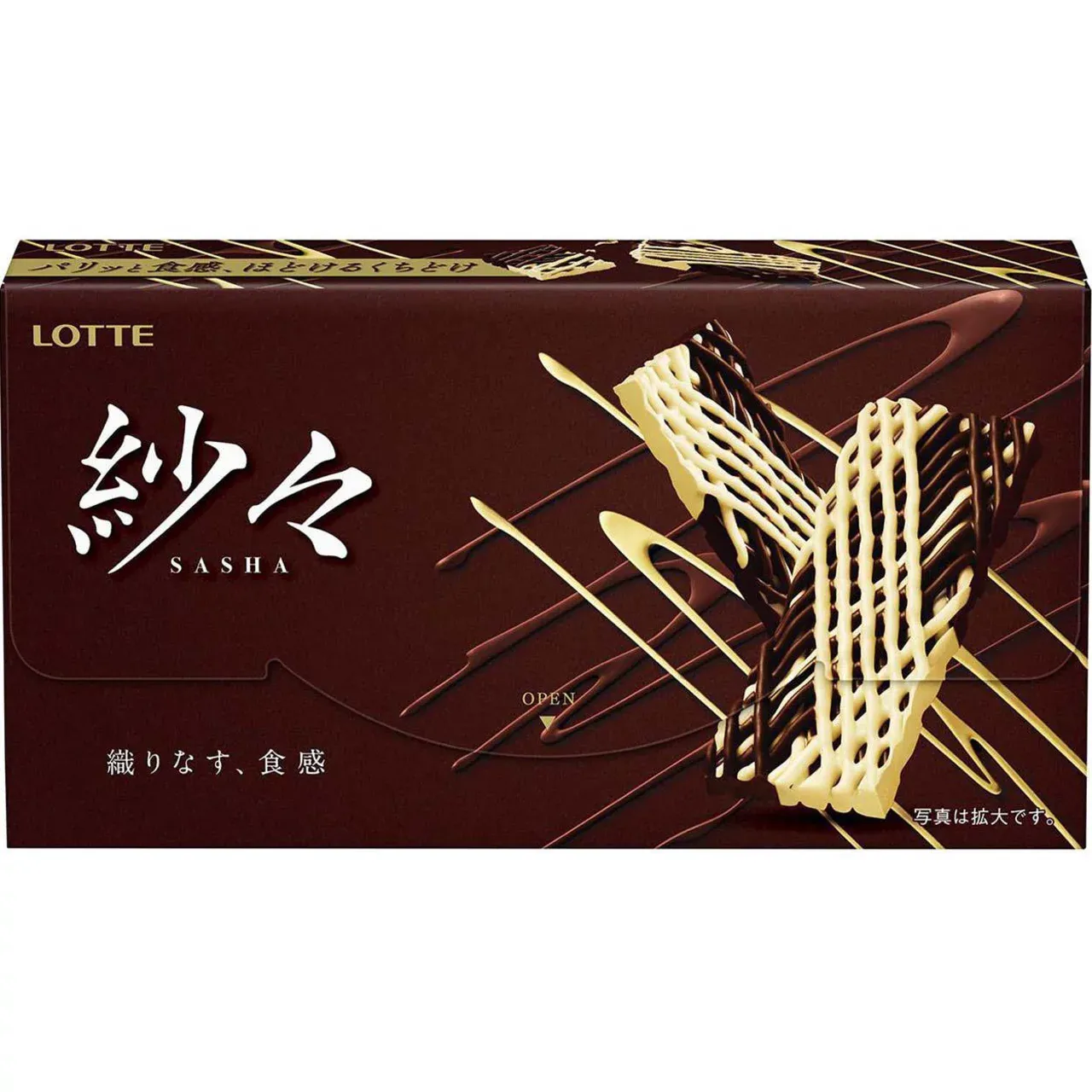 Lotte Sasa Weave Chocolate 69g