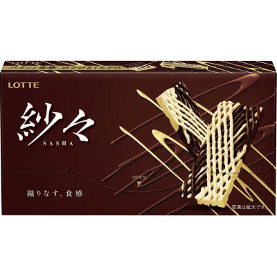 Lotte Sasha Weave Chocolate 69g