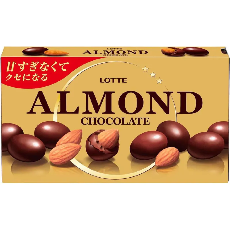 Lotte Almond Chocolate Two-Layer Coating 86g