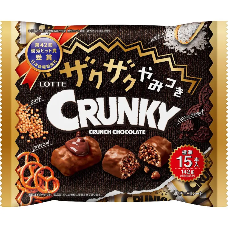 Lotte “Zaku-Zaku” Crunky Share Pack 142g