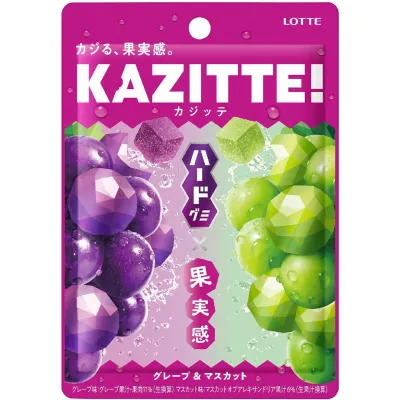 Lotte Kajitte Grape &amp; Muscat Gummies 80g