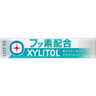 Lotte Xylitol + Fluoride Gum Peppermint 14 Pieces
