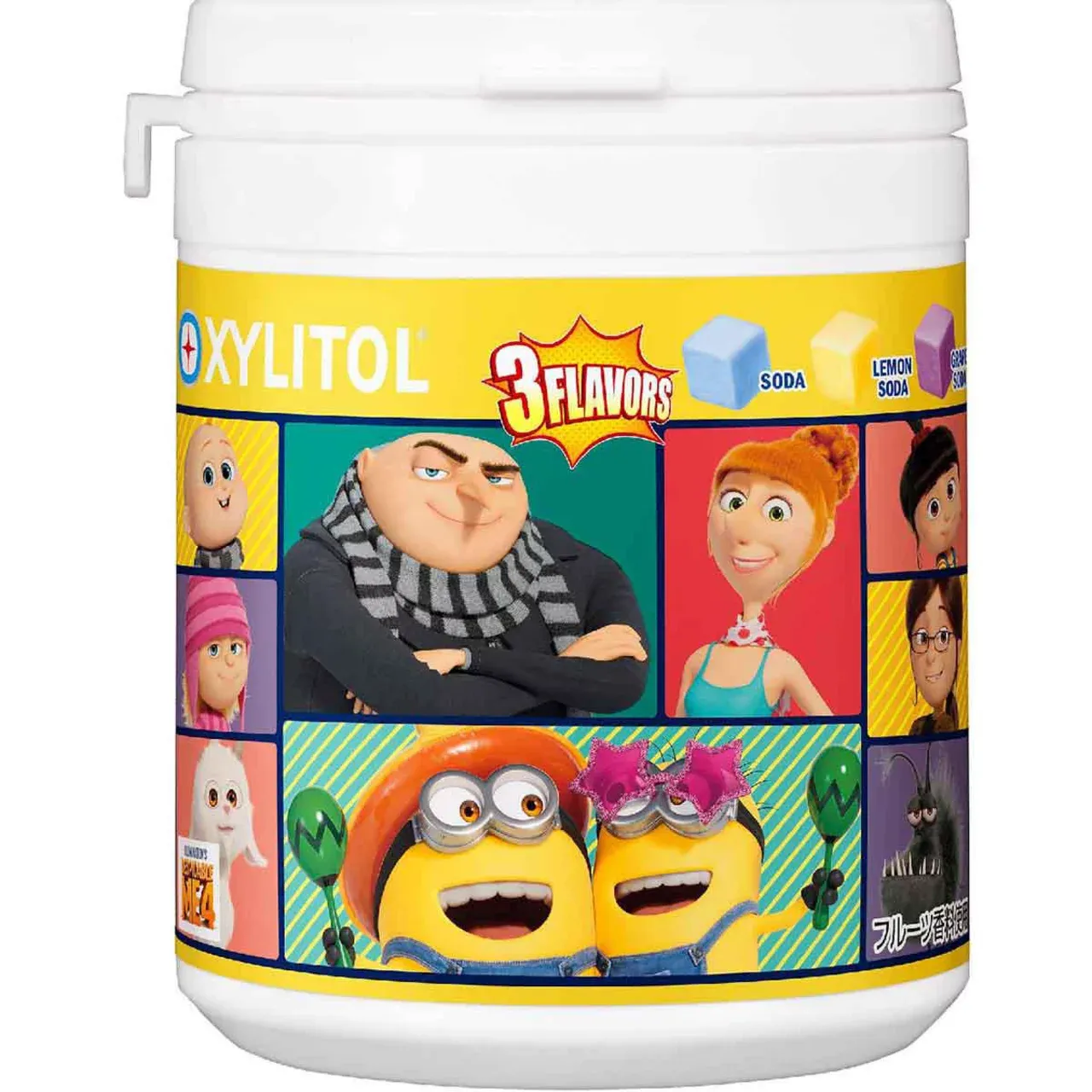 Lotte Xylitol Enjoy Cube Assorted Soda Bottle 114g