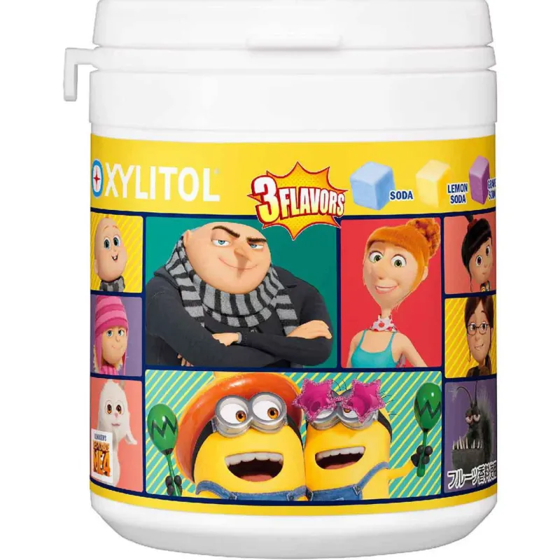 Lotte Xylitol Enjoy Cube Assorted Soda Bottle 114g