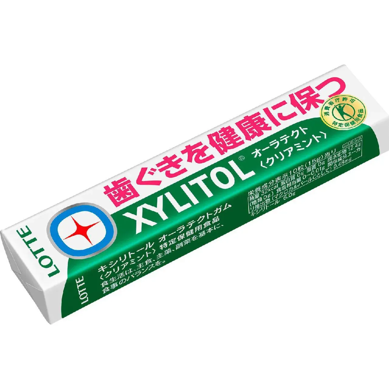 Lotte Xylitol Orattect Gum Clear Mint 14 Pieces