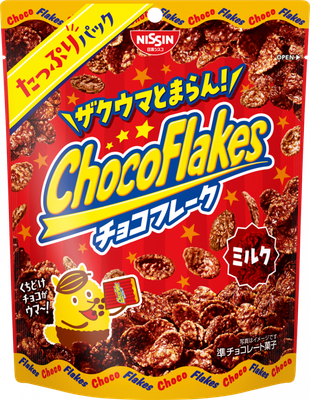 Nissin Cisco "Choco Flakes" Corn Flakes with Milk Chocolate, 75g